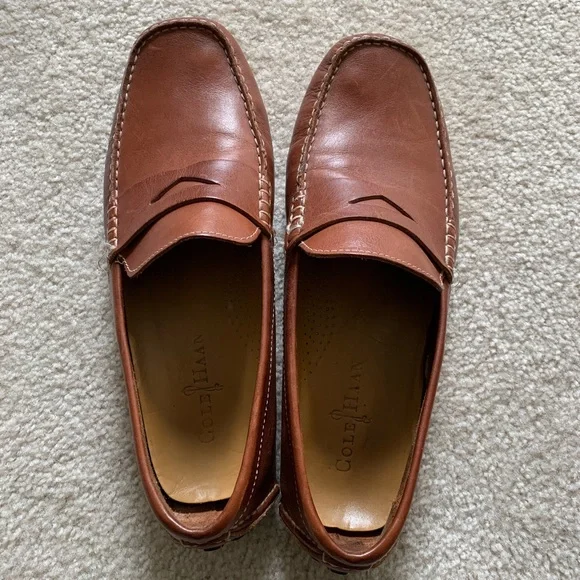 Cole Haan | Shoes | Cole Haan Mens Brown Leather Loafers  display picture 2
